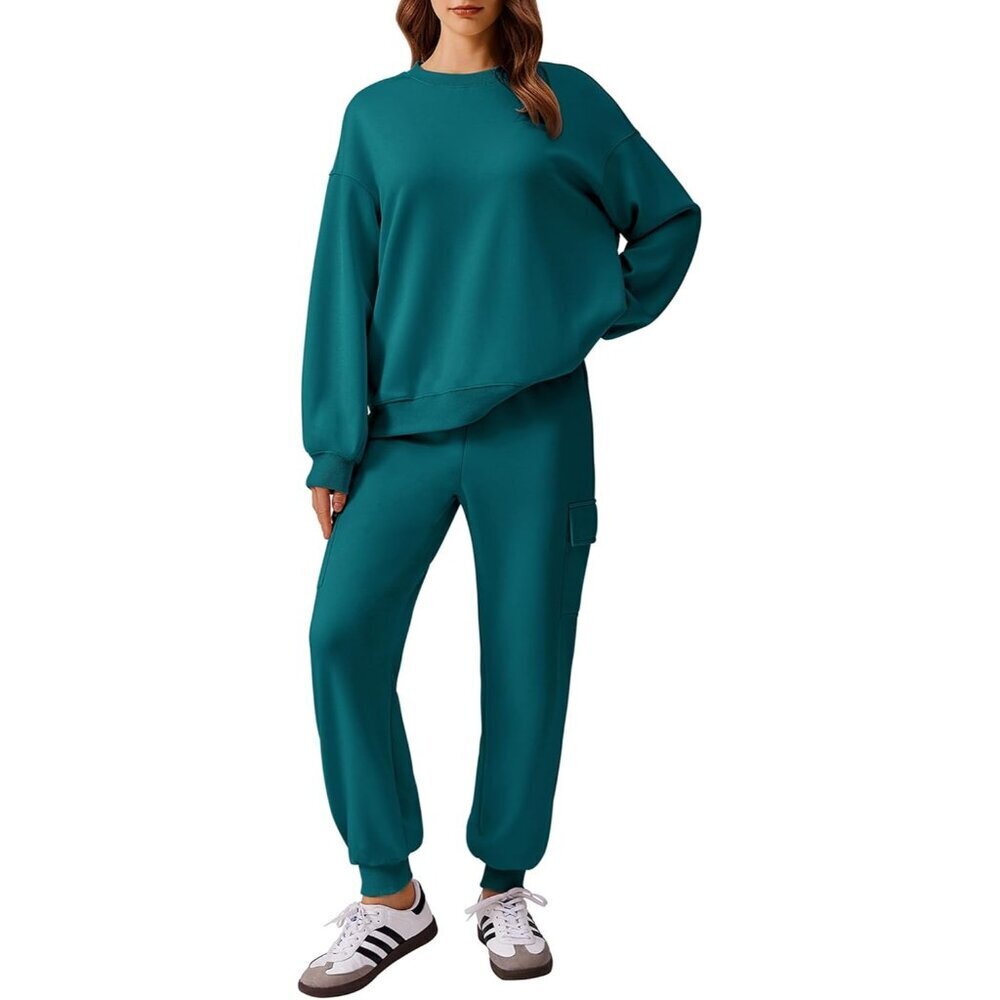 Women's Two Piece Sweatsuit Casual Jogger Set with Pockets Fall Athleisure
